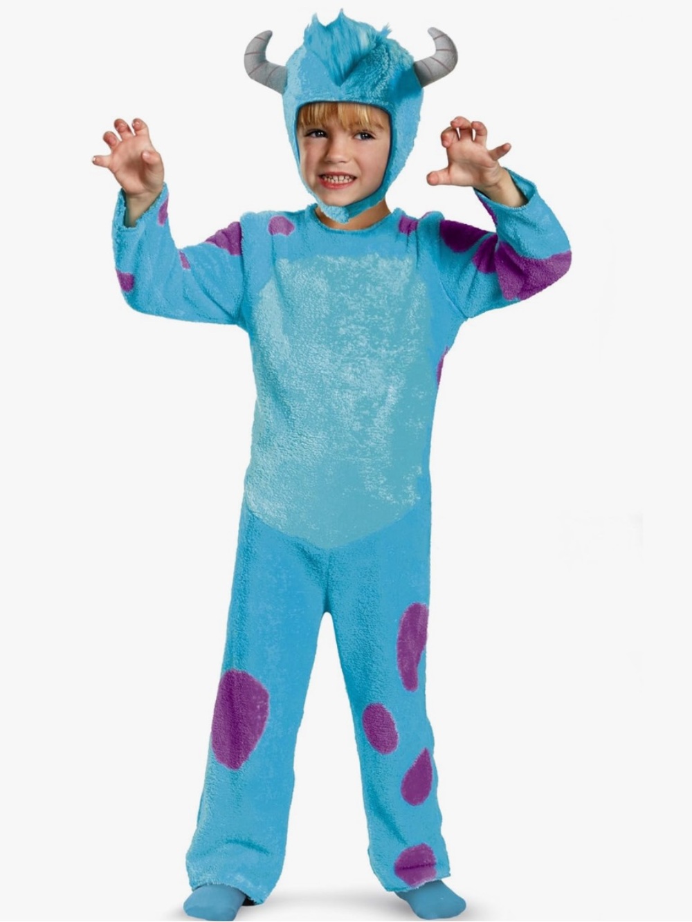 Disney Pixar Monsters University Sulley Kids Costume NEW S 2T M 3T-4T L 4-6
